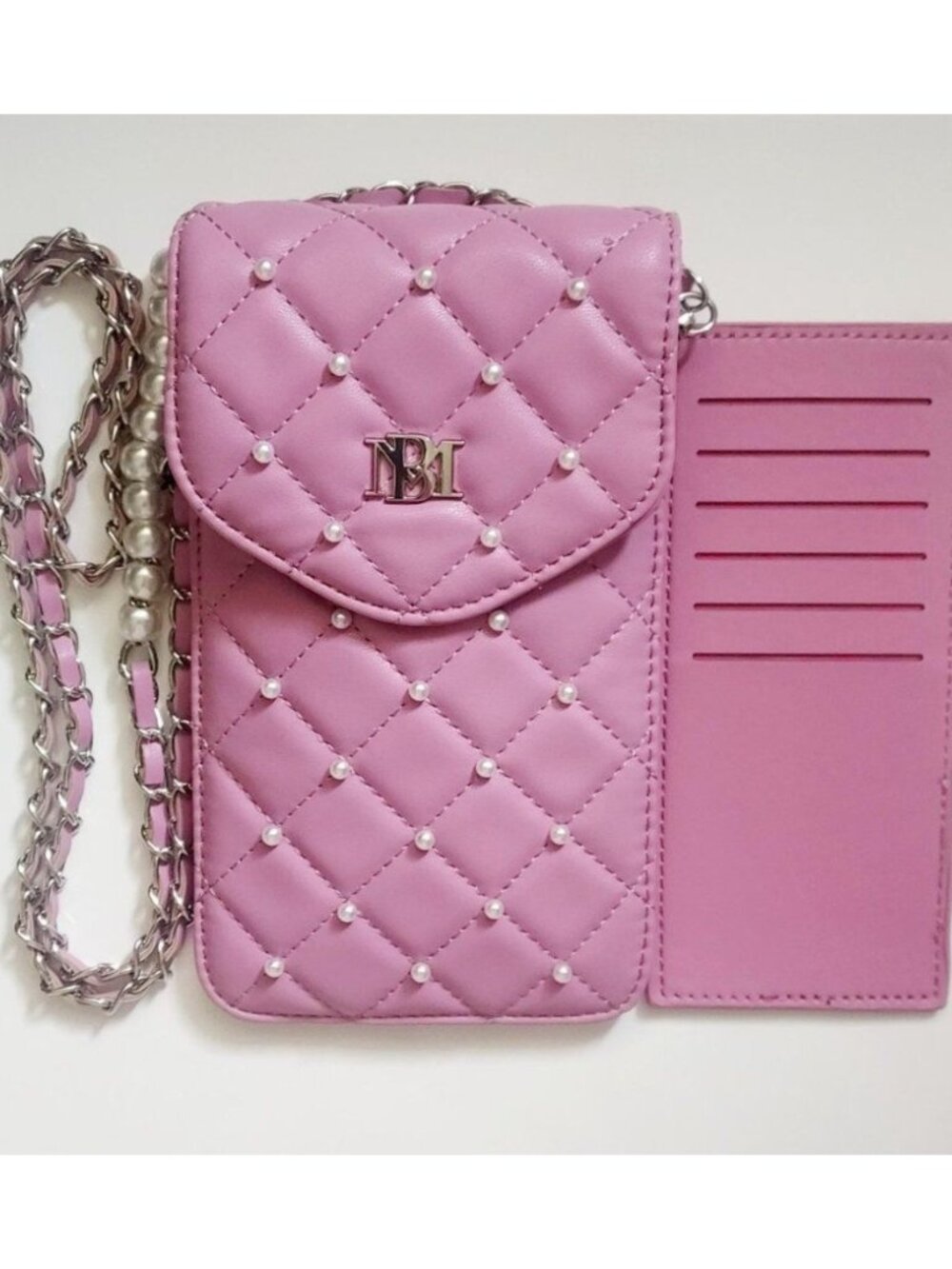 Badgley Mischka BM-4137 Purple Pearl Phone Case Crossbody Card · Sizes One Size
